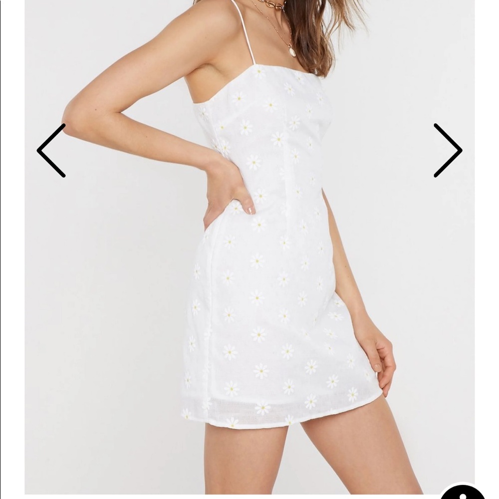 NWT white sunflower sun dress, size 6